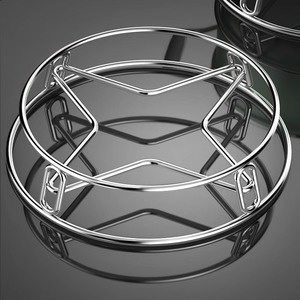 Rejilla de vapor de acero inoxidable de doble capa, soporte para ollas de cocina con aislamiento térmico, rejilla anti-quemaduras para wok - Product Image 1