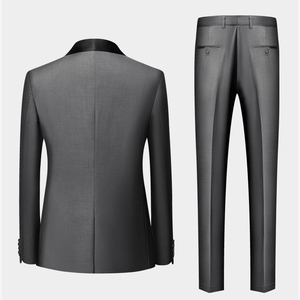 <span class=keywords><strong>Traje</strong></span> <span class=keywords><strong>de</strong></span> hombre ajustado con cuello chal, <span class=keywords><strong>traje</strong></span> <span class=keywords><strong>de</strong></span> un solo botón <span class=keywords><strong>de</strong></span> tres piezas <span class=keywords><strong>para</strong></span> <span class=keywords><strong>novio</strong></span>, vestido <span class=keywords><strong>de</strong></span> novia <span class=keywords><strong>para</strong></span> hombre - Product Image 3