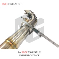 ING SUS304 X-Pipe Valved Catback pour BMW X3M F97 LCI S58 3.0T 2022+ |   Système de soudage TIG à quatre buses avec télécommande pour l'échappement - Vente en gros