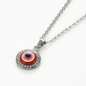 Collar con Colgante <span class=keywords><strong>de</strong></span> Amuleto <span class=keywords><strong>de</strong></span> <span class=keywords><strong>Ojo</strong></span> Turco Griego <span class=keywords><strong>de</strong></span> Acero Inoxidable con Diamantes <span class=keywords><strong>de</strong></span> Imitación, Dorado y Plateado, Regalo <span class=keywords><strong>para</strong></span> Mujeres y Niñas, Joyería <span class=keywords><strong>de</strong></span> Moda - Product Image 2