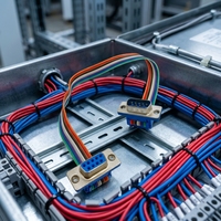 Cable de Extensión Serial RS232 DB9 Hembra a Macho de 9 Pines, con Alivio de Tensión Moldeado, Cable Recto para PLC, Computadora, Impresora