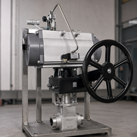 Vanne de régulation de débit minimum pour centrale électrique, vanne pneumatique de recirculation d'eau de alimentation de chaudière DN50 DN200