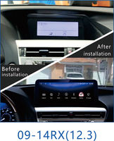 CARSOUL 12.3 pouces 64GB Radio Android mise à niveau lecteur Dvd de voiture pour Lexus Rx 350 Rx450h Rx350 Rx330 2011 2014 mise à niveau des voitures d'occasion