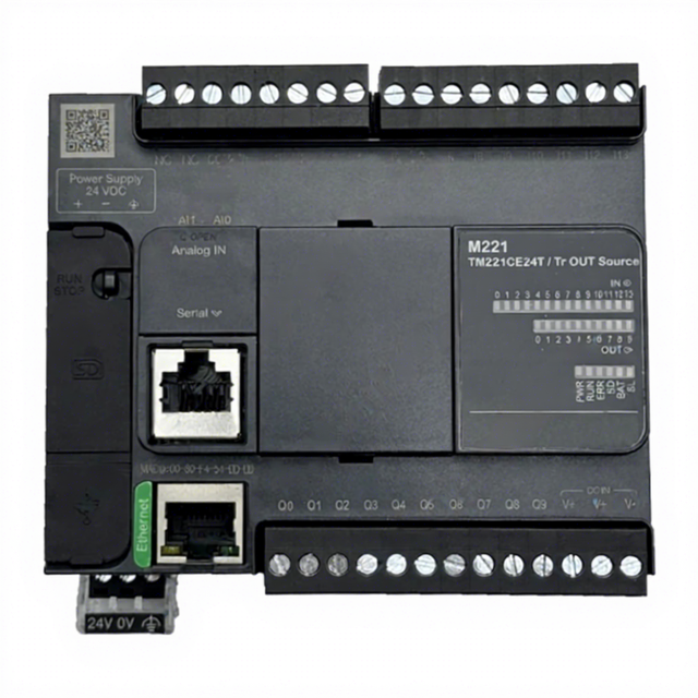 PLC Controller TM221CE16R TM221CE16T TM221C16R TM221C16T TM221CE24T TM221CE24R TM221C24T TM221C24R 24 I/O 24V DC Ethernet
