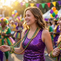 Colliers de perles de carnaval en gros d'usine, colliers de fête pour la Saint-Patrick, colliers de fête multicolores et multi-tailles