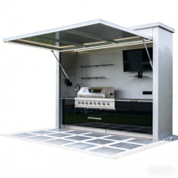 Mueble de Cocina para Exteriores, Resistente a la Intemperie, para Patio y Jardín
