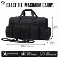 Sac de transport tactique multifonction robuste, grande capacité, imperméable, avec système MOLLE, pour randonnée et camping