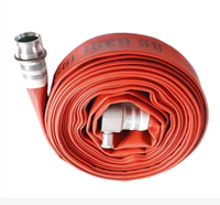 Tuyau d'incendie haute pression flexible et résistant de 2,5 pouces, recouvert de caoutchouc, personnalisable