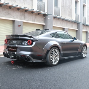 LARIDAS 2015-2023 para Mustang, Kit de Carrocería, Nuevo, de Alta Calidad, Faldones Laterales con Imprimación Negra, Paneles de Protección, Piezas de Parachoques (FRP/CF) - Product Image 4
