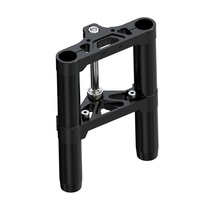 Amortiguadores de Dirección para Motocicleta INCA Modification Softail, Estabilizador de Abrazadera Triple, Manillar de Aluminio Negro, Repuesto Nuevo
