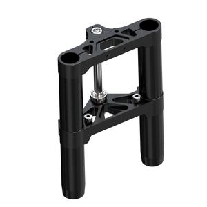 Amortisseurs de direction de moto INCA Modification, stabilisateur, triple pince de direction en aluminium noir pour motos Vrod Softail - Product Image 2