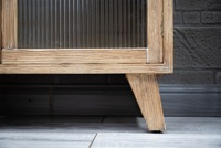 ART NEST Meuble de rangement rustique antique en bois massif pour salon, salle à manger, bar à domicile, hôtel, appartement