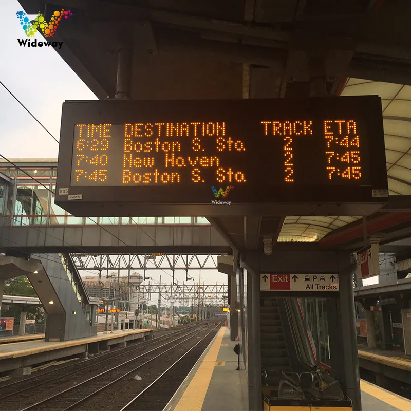 P6mm P8mm P10mm railway station passenger route guidance sign Customized LED information sign subway station led display