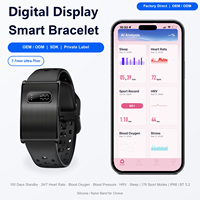 H59MAX+ Bracelet intelligent avec 55 jours d'autonomie, moniteur de fréquence cardiaque, tension artérielle, oxygène sanguin, HRV, stress, IP68, BT5.2, tracker de fitness