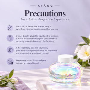 Recharge de diffuseur à gravité XIANG Shadow Lantern 135 ml, huile parfumée de remplacement avec mèches en coton pour aromathérapie et désodorisant d'ambiance - Product Image 3