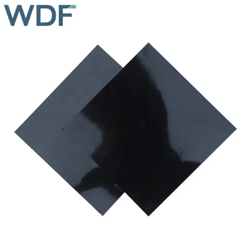 Revestimiento de plástico para tanque de agua de 0,5mm, 0,75mm, presa de 2mm, revestimiento de Geomembrana HDPE negro
