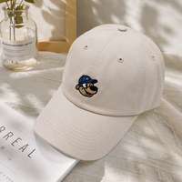 Casquette de baseball non structurée à 6 panneaux en sergé délavé, casquette à visière incurvée de haute qualité avec patch brodé et sangle réglable à boucle métallique