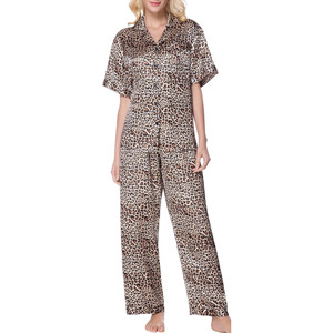 Thoải Mái Áo Ngủ Sexy Của Phụ Nữ Đồ Ngủ Cộng Với Kích Thước Phụ Nữ <span class=keywords><strong>Pajama</strong></span> Satin Đồ Ngủ Cho Phụ Nữ Thiết Lập - Product Image 1