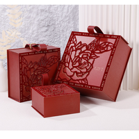 Boîte cadeau d'anniversaire de luxe personnalisée, design style mariage, recyclable, avec doublure en éponge, revêtement UV, pour emballage de bonbons, petite taille