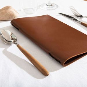 Porte-menu de restaurant et d'hôtel tendance avec clip élastique, couverture de menu en cuir PU, accessoires pour hôtel et restaurant - Product Image 4