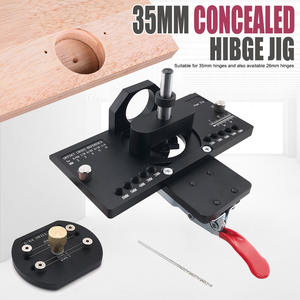 Herramienta para Abrir Orificios Ocultos para Bisagras de Madera y <span class=keywords><strong>Localizador</strong></span> para Puertas de Armarios, Soporte Auxiliar para Perforación de Bisagras de Avión - Product Image 2