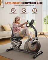 MINGZHI MYJ-043 Vélo d'exercice inclinable intelligent avec écran LCD, application, poignée de fréquence cardiaque en acier, construction magnétique, roue arrière