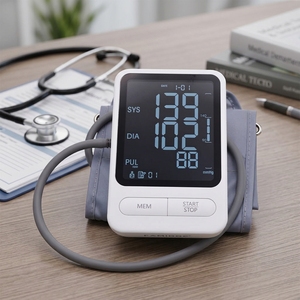 Tensiomètre numérique et détecteur de fréquence cardiaque avec modèle de brassard pour des contrôles irréguliers du rythme cardiaque - Product Image 4
