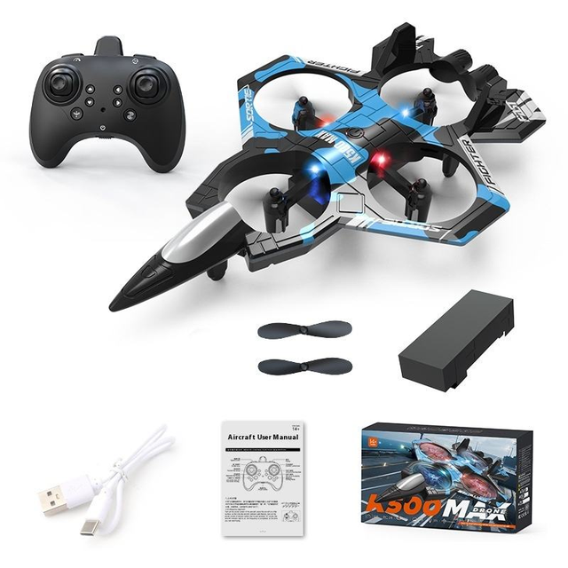 K500 Max RC PLANE Drones Four-channel Hovering Quadcopter Drone Fixed Height Roll Stunt Light Aircraft