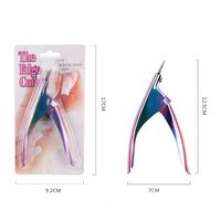 Coupe-ongles ovale à bord français en forme de U