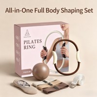 Anneau de Pilates et Ballon de Yoga pour Entraînement à Domicile, Résistance des Jambes, Renforcement du Plancher Pelvien, Remodelage Corporel Complet, Fitness, EVA NBR, Fibre de Verre Haute Élasticité