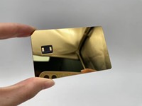 Personnalisable double interface NFC Metal Business Payment Membership Card Wholesale 13.56MHz Frequency