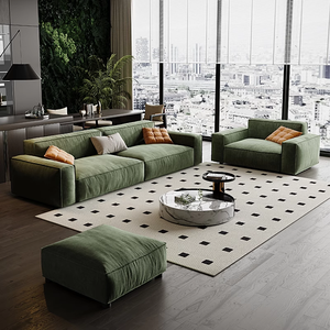 Mới Ý Tối Giản Đậu Phụ Khối <span class=keywords><strong>Sofa</strong></span> Ánh Sáng Thẳng Sang Trọng Xuống Phòng Khách <span class=keywords><strong>Sofa</strong></span> - Product Image 4