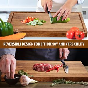 Lớn Keo Gỗ thớt thiết lập cho nhà bếp màu sắc tự nhiên 1.5cm dày tái sử dụng charcuterie Hội Đồng Quản trị với nước trái cây rãnh xử lý - Product Image 4