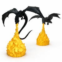 Lampe de table LED Dragon avec effet de flamme, décoration pour salle de jeux, bureau, collectionneurs, veilleuse fantastique