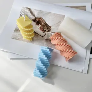 New Creative Rotation Blocks Candle Molds Silicone 3D Silicone Candle Mold Silicone Decoration Tools