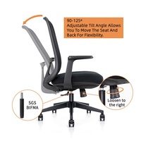 Chaise de bureau ergonomique à dossier en maille à prix réduit, zéro gravité