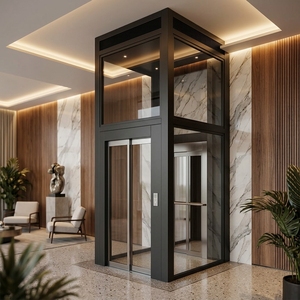Ascensor Hidráulico Moderno para Interiores/Exteriores, para Casas de Dos o Tres Pisos, Villas, Dúplex, Áticos Pequeños - Product Image 2