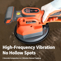Wiederaufladbare Fliesenverlegemaschine 20V Lithium-Akku Fliesen-Vibrationswerkzeug Handgehaltener Automatischer Fliesenrüttler für Keramik-Boden- und Wandfliesen