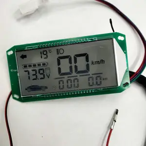 Display LCD bianco/blu 48v-120v cruscotto misuratore di velocità per Scooter elettrico e-bike triciclo parti indicatore batteria