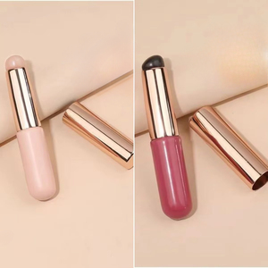 <b>Custom</b> Logo Silicone Nail Art Brush Clear Handle for Lip Gloss Eyeshadow Stamping - Product Image 3