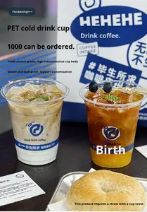 Tampa de Plástico Descartável Personalizada com Impressão em Relevo para Tigela de Salada, Tigela Transparente de <span class=keywords><strong>PET</strong></span> para Iogurte e Sorvete, Opções de 12oz, 14oz e 32oz - Product Image 6