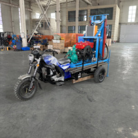 Foreuse hydraulique portable montée sur tricycle pour puits d'eau, profondeur 200m, moteur diesel 380V, marque FY
