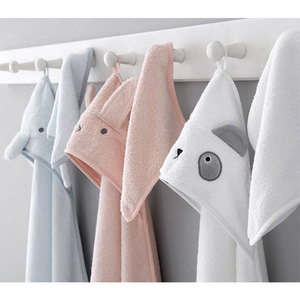 Offre Spéciale dessin animé animal capuche bébé <span class=keywords><strong>gant</strong></span> de <span class=keywords><strong>toilette</strong></span> ensembles 100% coton enfants serviette de bain - Product Image 4