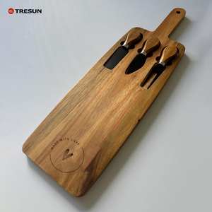 Durable Wood Cutting Board & <b>Cheese</b> Board <b>Set</b> 2cm Thick Easy to Clean for Charcuterie <b>Cheese</b> Meat Fruit Bread - Product Image 4