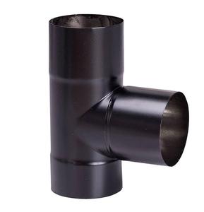 <span class=keywords><strong>Tuyau</strong></span> <span class=keywords><strong>de</strong></span> poêle à granulés 3 pouces Vent Pro Noir Simple T avec bouchon <span class=keywords><strong>de</strong></span> vidange - Product Image 1