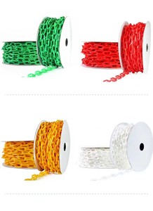 6mm 8mm 10mm blanc noir jaune <span class=keywords><strong>rouge</strong></span> vert décoratif routier sécurité circulation chaînes en <span class=keywords><strong>plastique</strong></span> lien de barrière - Product Image 5