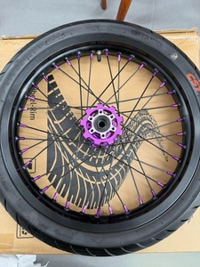 Ensemble de roues de moto Surron Light Bee X EM01 Super, roues CNC de 17 pouces, pneus CST 6577 70/90-17 90/80-17 - Product Image 6