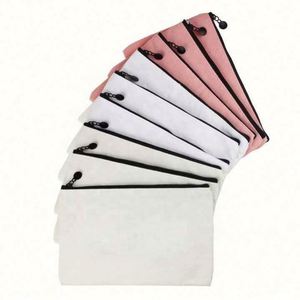 Sac de maquillage pliable en toile de coton biologique réutilisable avec fermeture éclair, personnalisable avec logo, tendance et écologique, idéal pour les voyages - Product Image 4