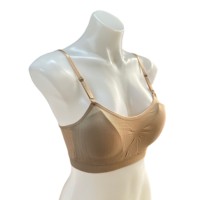 Soutien-gorge sans couture sans armatures avec coussinets amovibles, bretelles fines réglables, confort quotidien, bralette pour femme