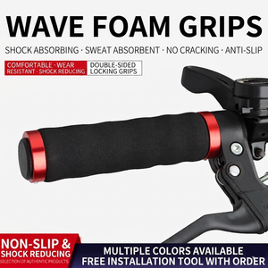 Empuñaduras de Espuma para Bicicleta de Montaña, Antideslizantes, Absorbentes de Impactos y Sudor, Ergonómicas, Onduladas, para <span class=keywords><strong>MTB</strong></span> BMX - Product Image 2